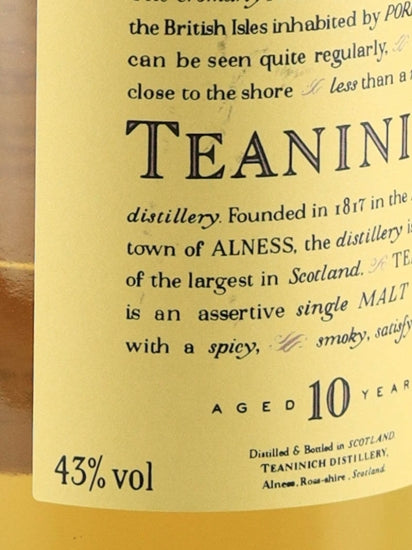 Teaninich 10 Year Old 2021 Release Lot 1285