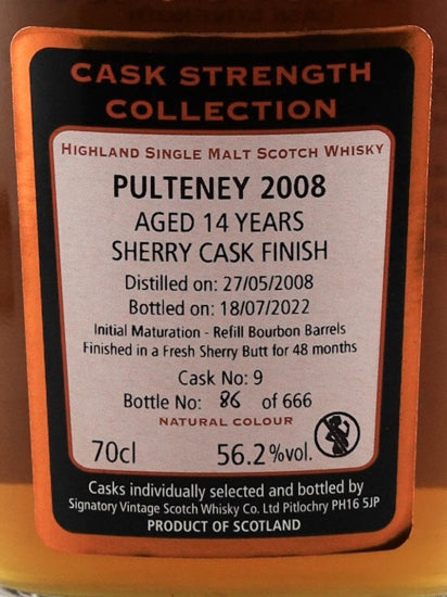 Signatory Old Pulteney 14 Year Old 2008