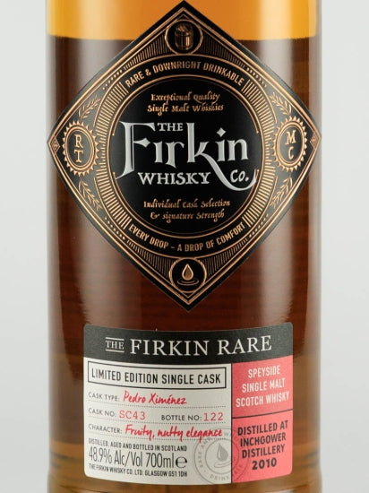 The Farkin Rare Inchgower 2010