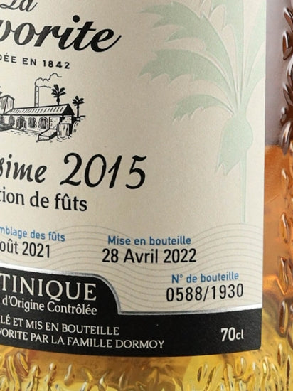 La Favorite Millesime 2015