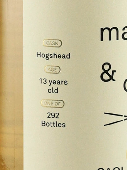 Malt, Grain & Cane Caol Ila 13 Year Old 2008 from Signatory