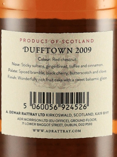 AD Rattray Dufftown 12 Years 2009 52%