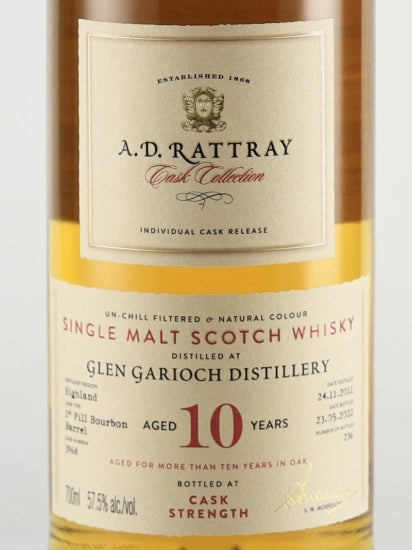 AD Rattray Glen Garioch 10 Year Old 2011