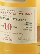 Load image into Gallery viewer, AD Rattray Glen Garioch 10 Year Old 2011