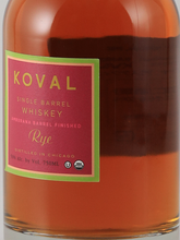 Load image into Gallery viewer, Koval Single Barrel Rye Amburana Cask Finish