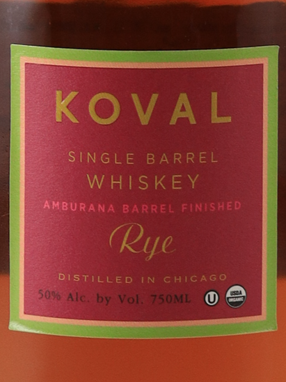 Koval Single Barrel Rye Amburana Cask Finish