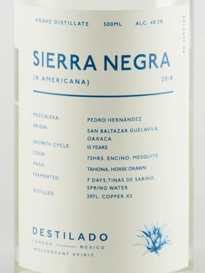 El Destilado Sierra Negra Mezcal