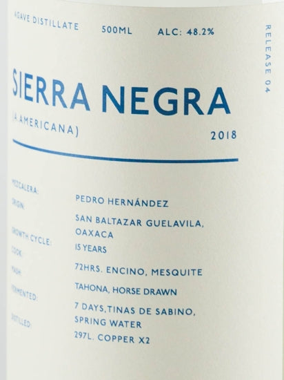 El Destilado Sierra Negra Mezcal