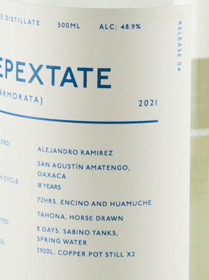 El Destilado Tepeztate Mezcal