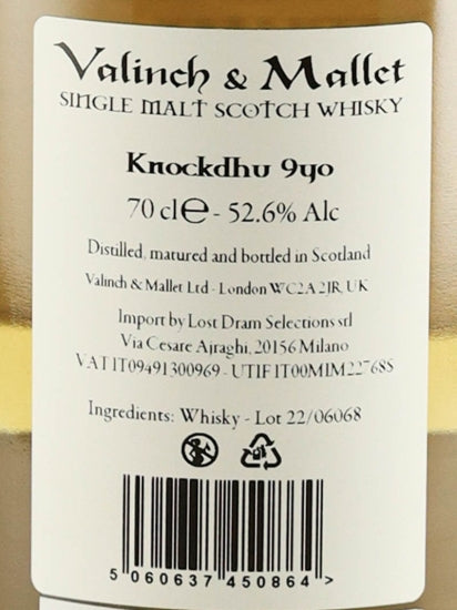 Valinch & Mallet Knockdu 9 Year Old 2012