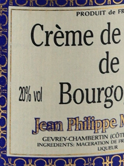 Jean-Philippe Marchand Creme de Cassis de Bourgogne