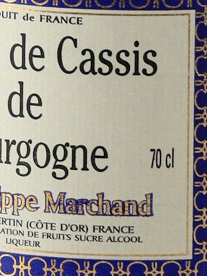 Jean-Philippe Marchand Creme de Cassis de Bourgogne