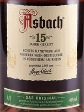 Load image into Gallery viewer, Asbach 15 Year Old