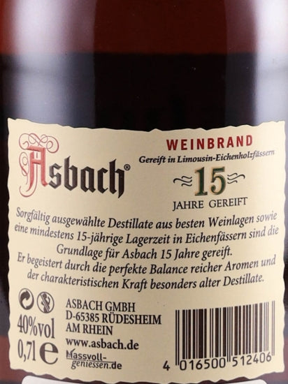 Asbach 15 Year Old