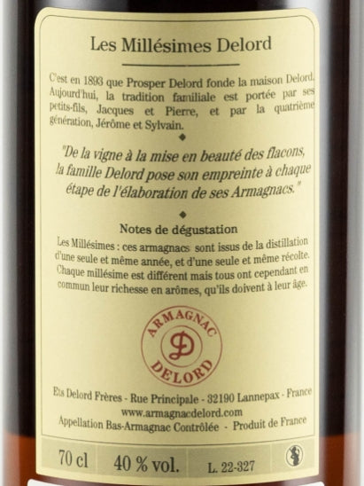 Armagnac Darroze Vintage 1962