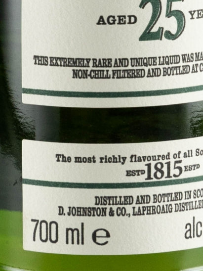 Laphroaig 25 Year Old Cask Strength 2019 Release