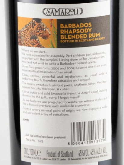 Samaroli Barbados Rhapsody Rum