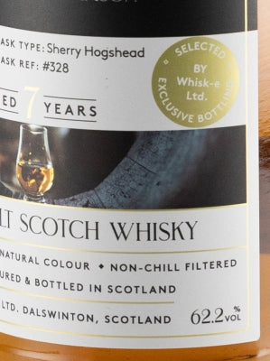 Claxton's Exclusives Williamson 7 Years 2015 62.2%