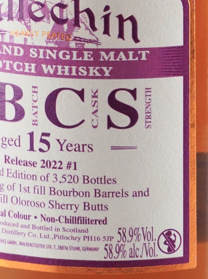 Ballechin 15 Year Old 2022 Release Batch 1