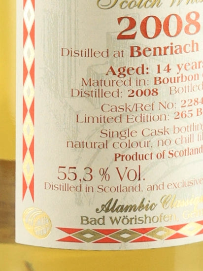 Alambic Classic Benriach 14 Year Old 2008