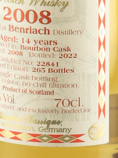Alambic Classic Benriach 14 Year Old 2008