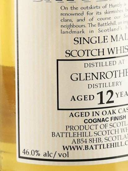 Battlehill Glenrothes 12 Year Old