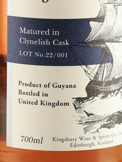Kingsbury Demerara Rum Double Matured Clynelish Cask for MSS