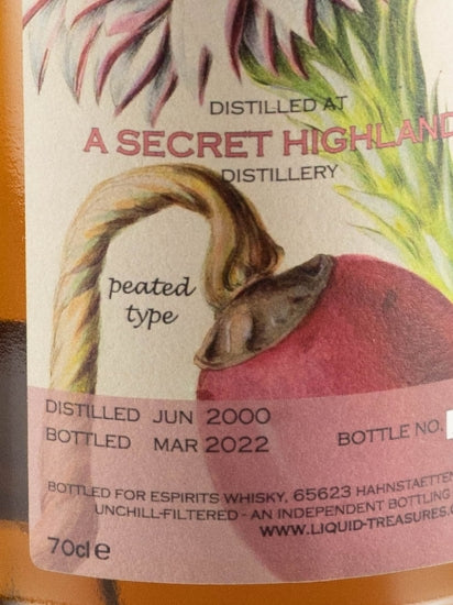 Liquid Treasures Secret Highland 21 Year Old 2000