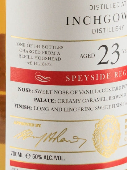 Old Malt Cask Inchgower 23 Year Old 1998