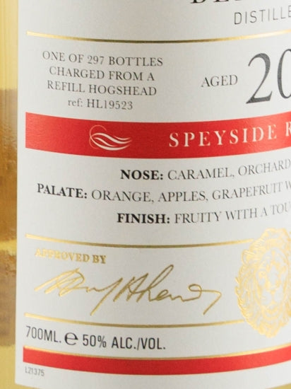 Old Malt Cask Benriach 20 Year Old 2001