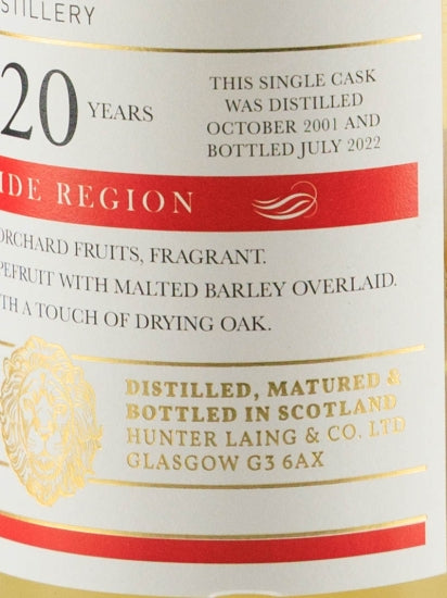 Old Malt Cask Benriach 20 Year Old 2001