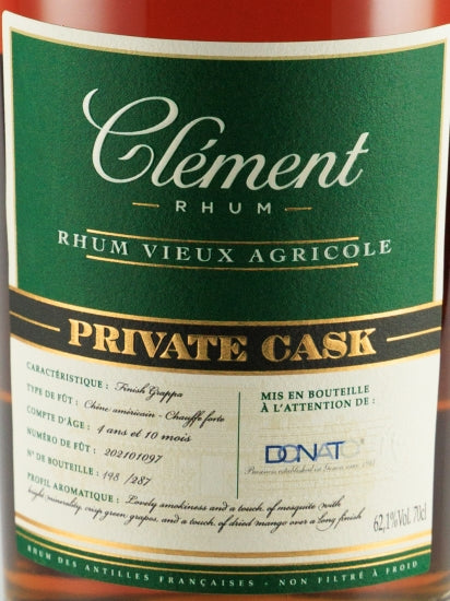 Clement 4 Year Old Private Cask Grappa Finish