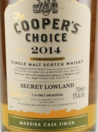 Cooper's Choice Secret Orkney 8 Year Old 2014