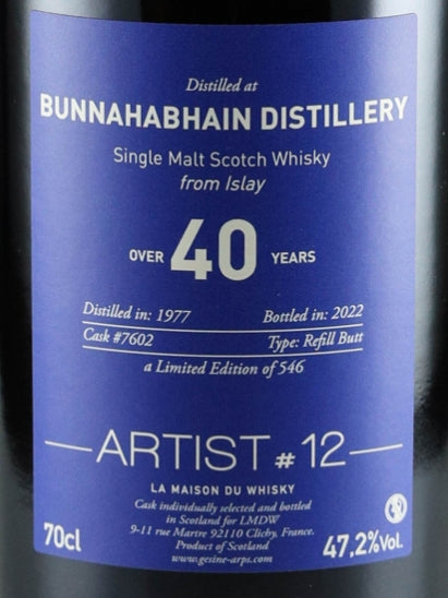 LMDW Artist Bunnahabhain 40 Year Old 1977