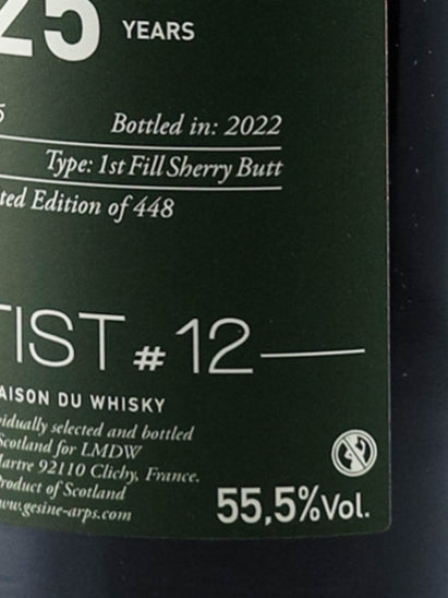 LMDW Artist Glenrothes 25 Year Old 1995
