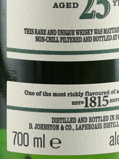 Laphroaig 25 Year Old Cask Strength 2022 Release