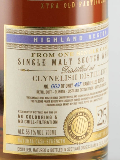 Extra Old Particular Clynelish 25 Year Old 1996