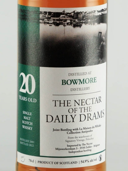 Nectar Bowmore 20 Year Old 2001