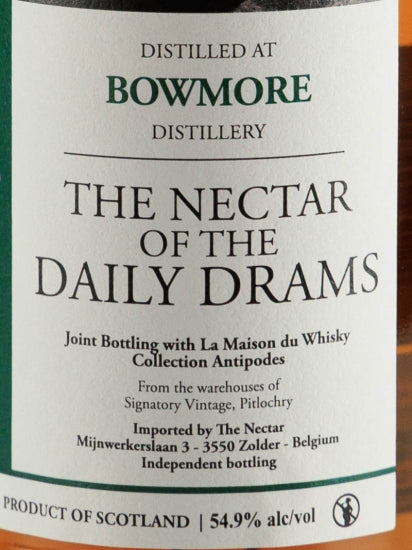Nectar Bowmore 20 Year Old 2001