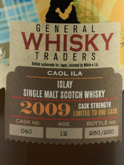 General Whisky Traders Caol Ila 12 Year Old 2009