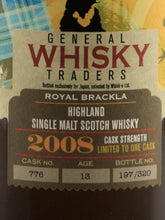 Load image into Gallery viewer, General Whisky Traders Royal Brackla 13 Year Old 2008