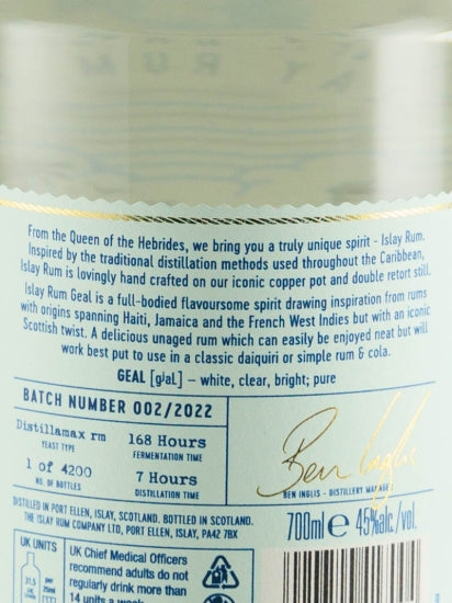 Islay Rum Pure Single Rum Gearr