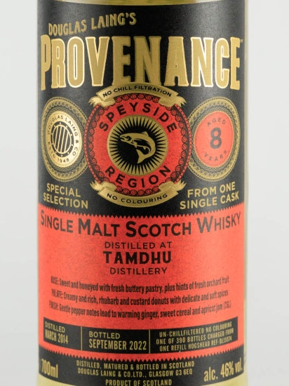 Provenance Tamdhu 8 Year Old 2014
