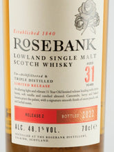 Load image into Gallery viewer, Rosebank 31 Year Old Release 2