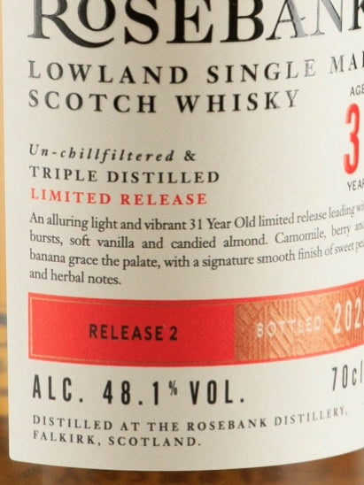 Rosebank 31 Year Old Release 2