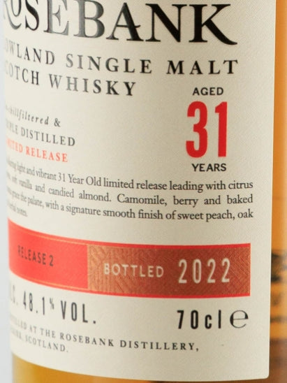 Rosebank 31 Year Old Release 2