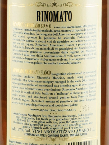 Rinomat Americano Bianco Old Bottle