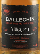 Load image into Gallery viewer, Ballechin 11 Year Old 2010 Marsala Antipodes
