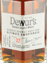 Load image into Gallery viewer, Dewar's Double Double 27 Year Old