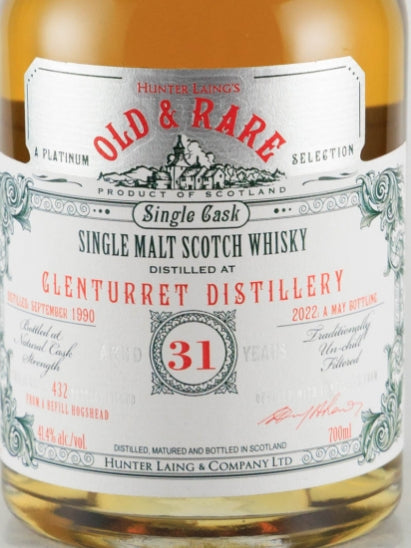 Old & Rare Glenturret 31 Year Old 1990